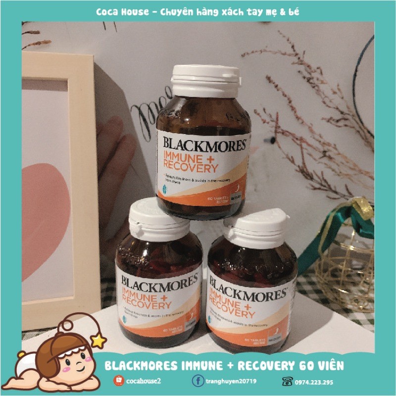 BLACKMORES IMMUNE + RECOVERY 60 VIÊN ✅Hàng chính hãng, đủ bill và tem chemist✅ tăng đề kháng, tốt cho sức khoẻ | Thế Giới Skin Care