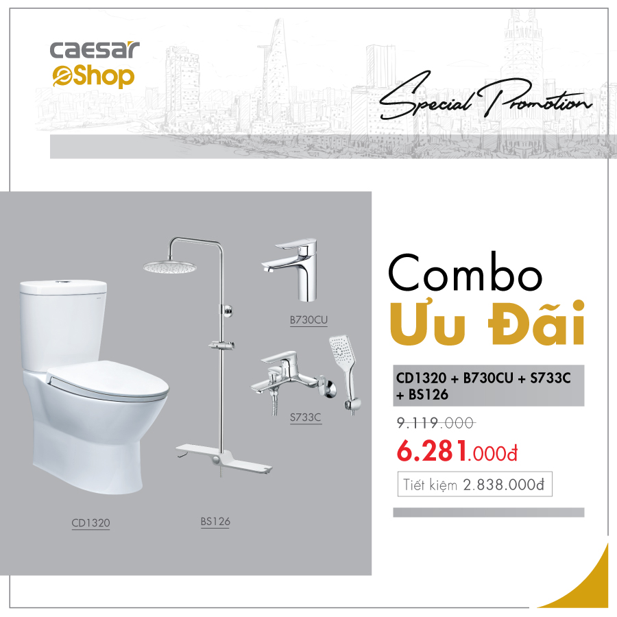 Combo sản phẩm CD1320+B730CU+S733C+BS126