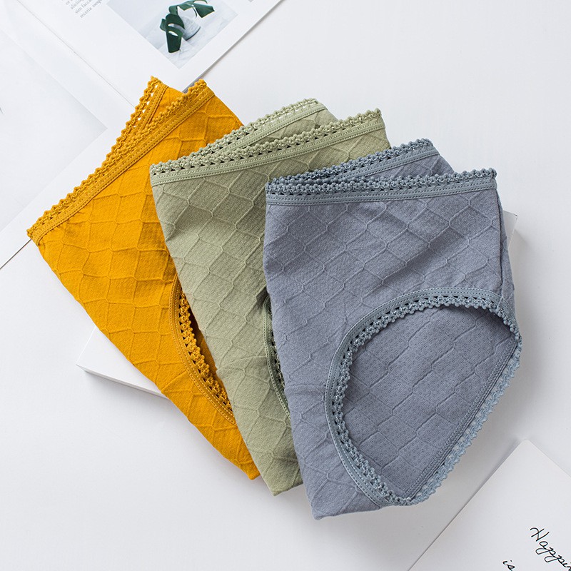 QUẦN LÓT COTTON VIỀN REN 6 MÀU VANVENE LÓT MAY CHỐNG HẰN VIỀN KIỂU MỚI CHẤT LIỆU COTTON MỀM MỊN CO GIÃN THÔNG KHÍ Q257 | BigBuy360 - bigbuy360.vn