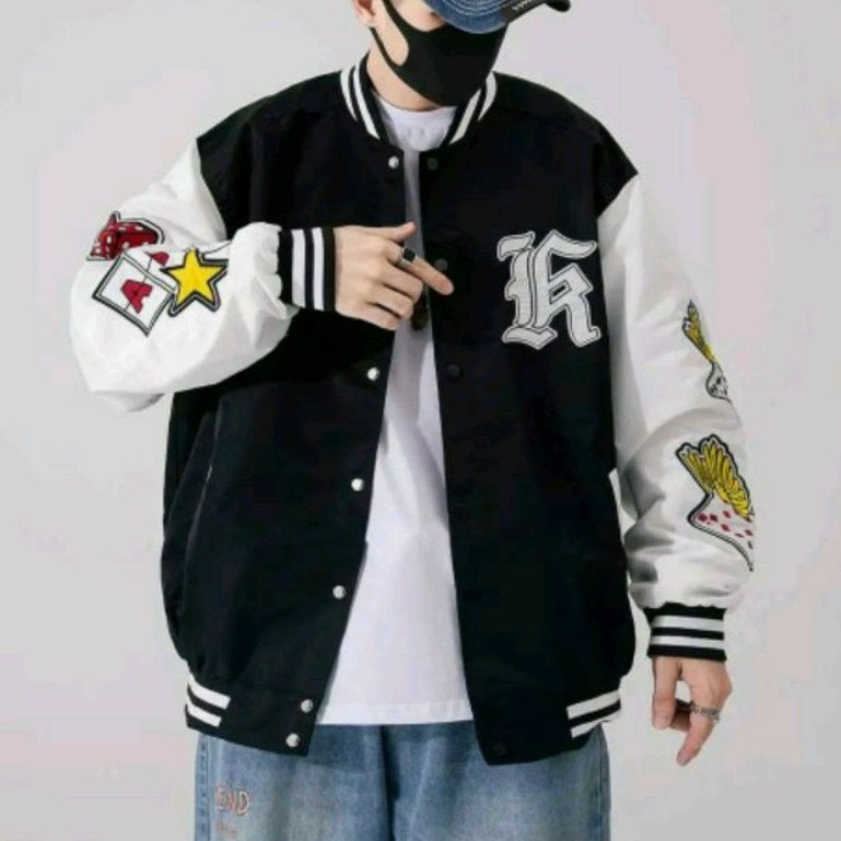 &lt;HOT&gt; Áo khoác dù bomber nam nữ unisex form rộng vải 2 lớp chất xịn, dày dặn, y ảnh phong cách hàn quốc (xucxac))