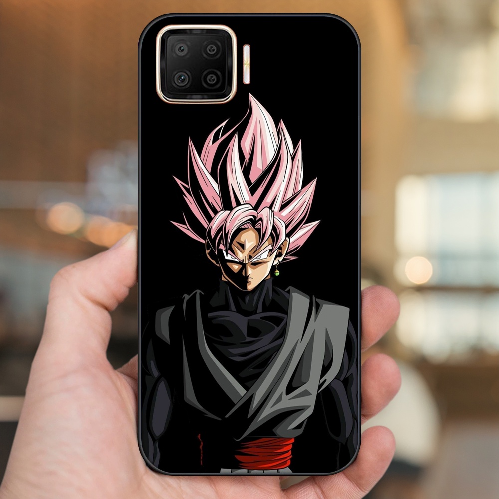 Ốp lưng Oppo A73, A93 4G viền đen in hình Goku Dragon Ball