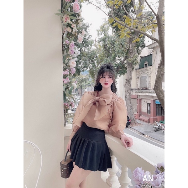 Sơmi gương nở cổ chuẩn tiêu thư hàng loại 1 đẹp nhất