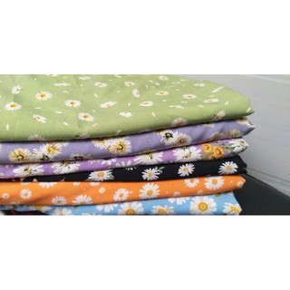 Vải lụa mẫu hoa cúc, khổ 1m4(1m/35k)