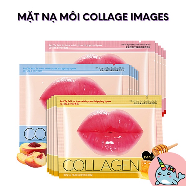 Mặt nạ dưỡng môi collagen nội địa trung IMAGES làm mềm môi