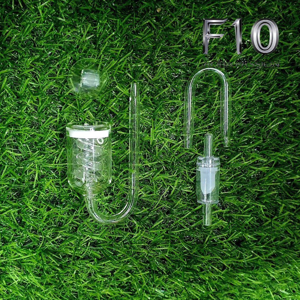 Cốc sủi CO2 thủy tinh tích hợp đếm giọt xoắn ốc cho hồ thủy sinh