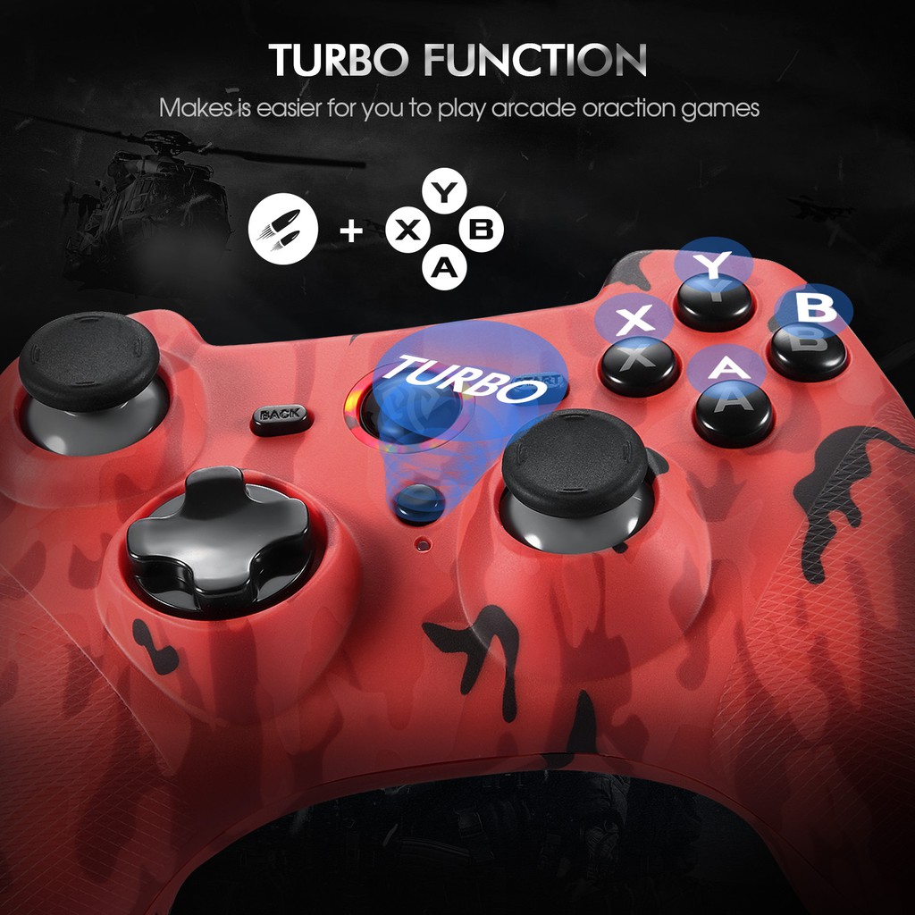Tay cầm chơi game EASYSMX Arion 9101 không dây có kích hoạt tuyến tính động cơ rung kép và pin cho PS3