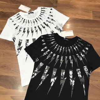 Áo Thun Nam Ngắn Tay, Áo Phông Nam Dáng Suông, in Hình Tia Chớp Chất liệu Cotton Thấm Hút Mồ Hôi Kiểu Dáng Trẻ - VAKADO