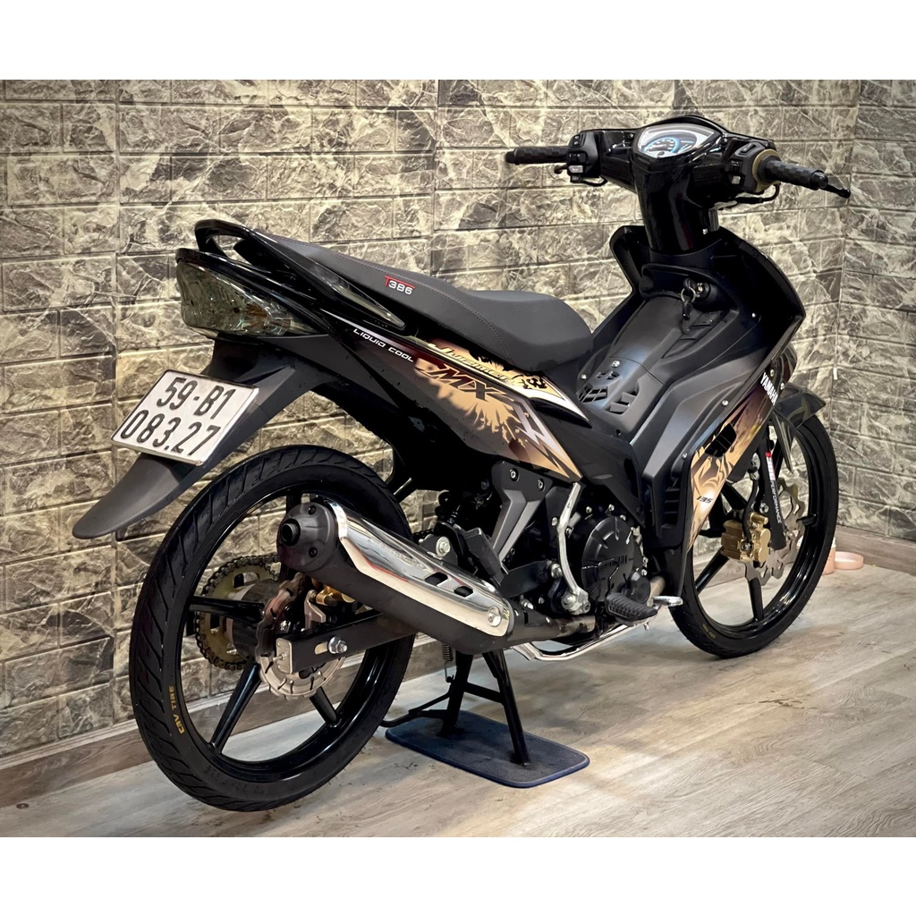 Tem Rời Dán Xe Exciter 2009 Mẫu Jupiter MX Đen Đồng Cực Đẹp, Hàng 3 Lớp Chất Lượng Cao