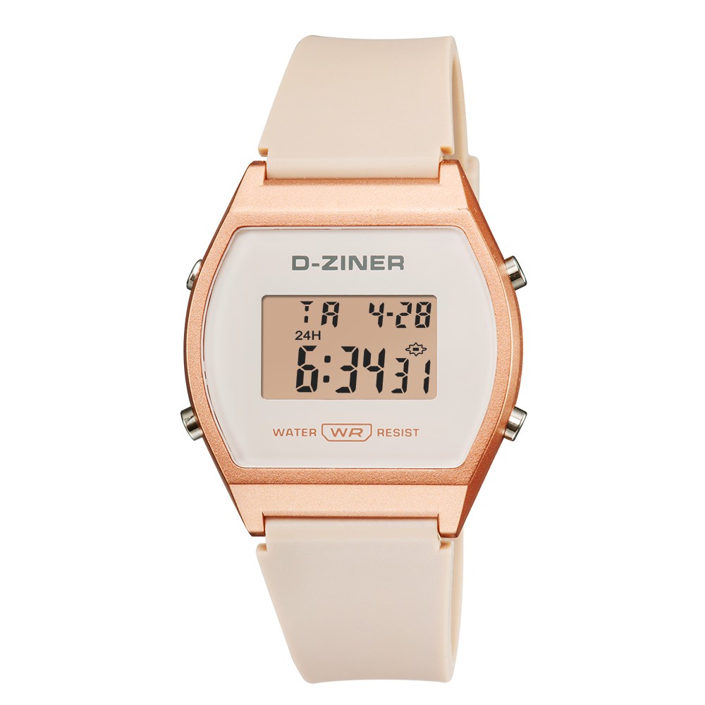 Đồng hồ nữ chính hãng D-ZINER DZ8214 điện tử mỏng nhẹ cao cấp chống nước 30M kèm hộp