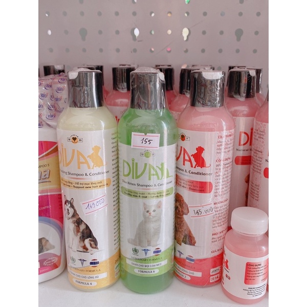 SỮA TẮM DIVA cao cấp cho chó mèo khử mùi HIỆU QUẢ 260ML SIÊU THƠM NỨC MŨI