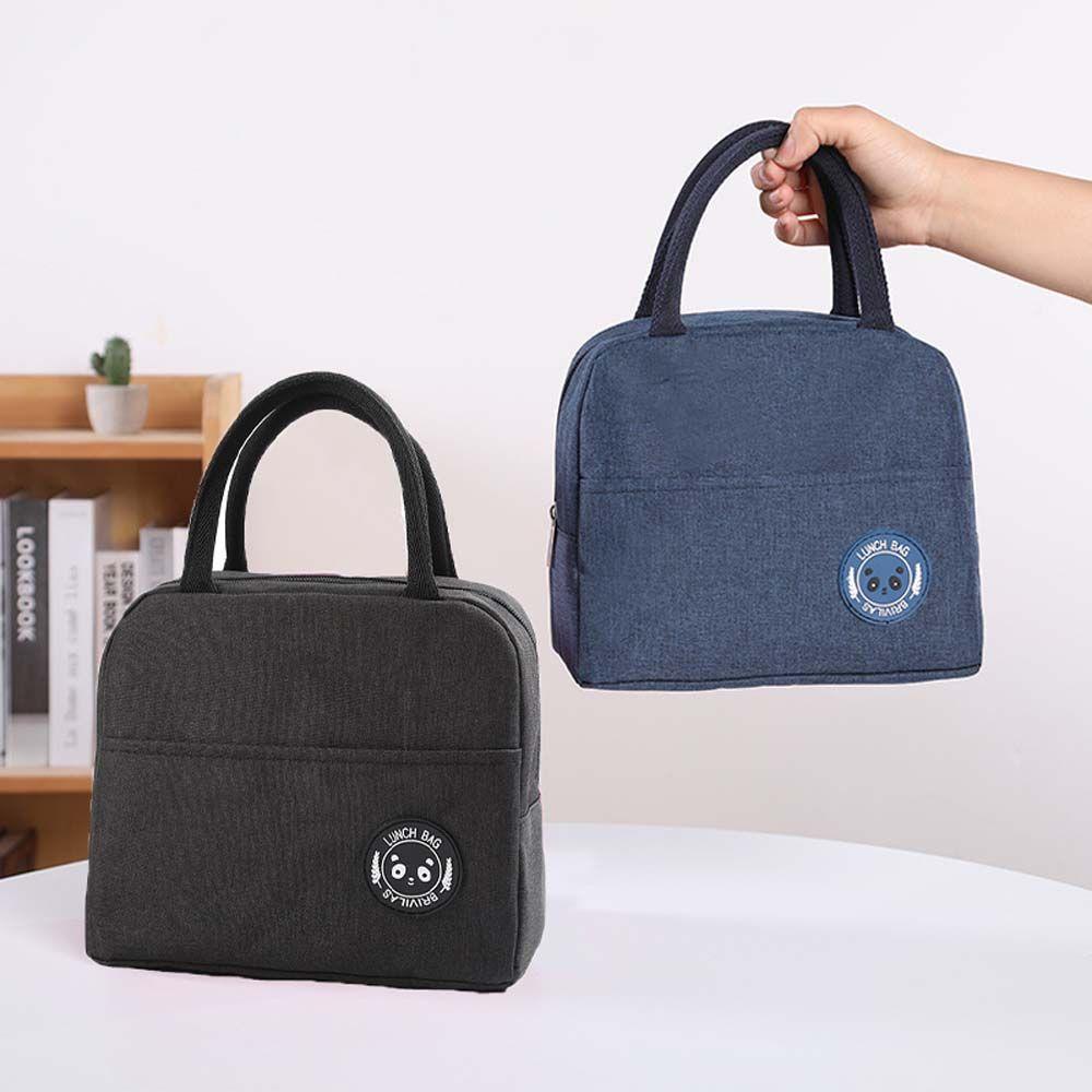 Túi Đựng Cơm Trưa 2Life Chống Thấm Nước Có Khóa Kéo In Hình Gấu Trúc Dễ Thương