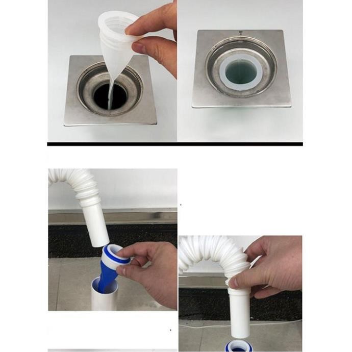 Bộ Van Ngăn Mùi Hôi Cống Kèm Nắp Nhựa ( Ống Chặn Mùi Hôi Cống )