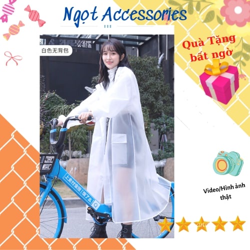 Áo Mưa Măng Tô Nam Nữ Cao Cấp Có Kính Chắn Nước Che Măt Trong Suốt  Ngọt Accessories Thời Trang Chống Thấm Nước