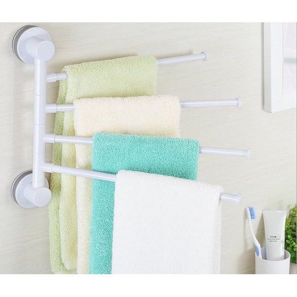 Giá treo khăn 4 nhánh xoay 180 độ ecoco E1610