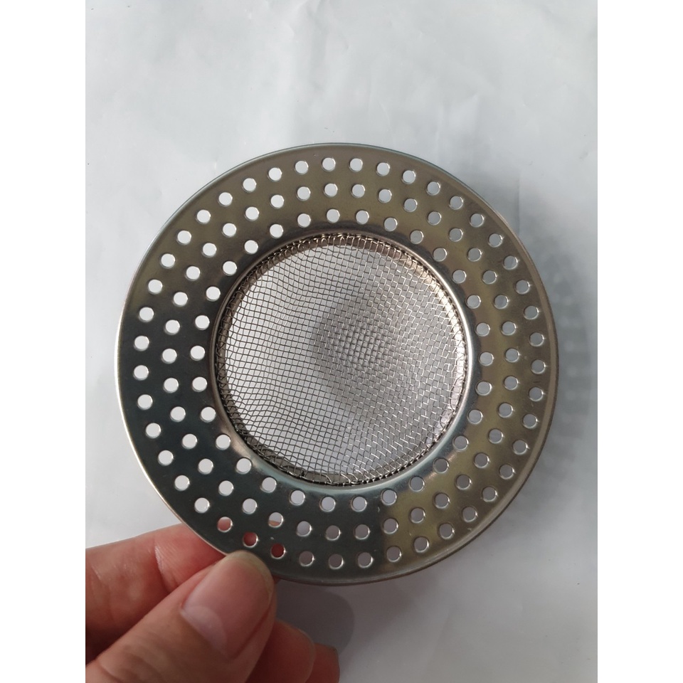 Lưới lọc rác bằng inox 9cm chống tắc nghẽn cho công thoát nước bồn rửa chén và nhà tắm