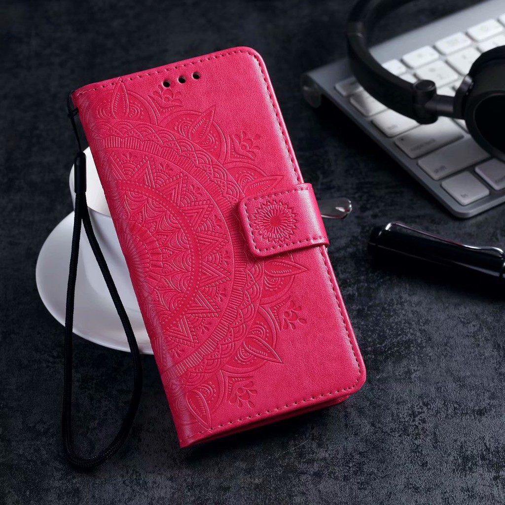 Bao da điện thoại họa tiết dập nổi thời trang có ngăn nhỏ đựng thẻ tiện dụng cho điện thoại Sony Xperia Z3