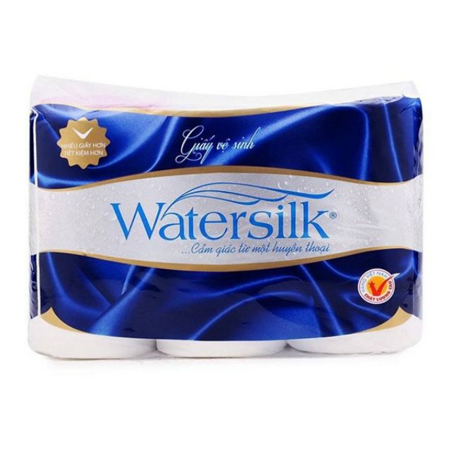 Giấy vệ sinh watersilk 12 cuộn