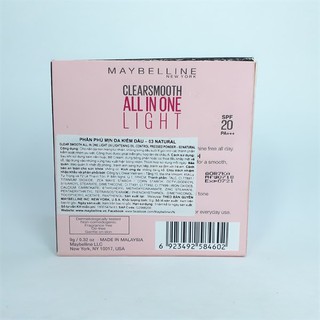 Phấn phủ Maybelline ClearSmooth All in One 9g