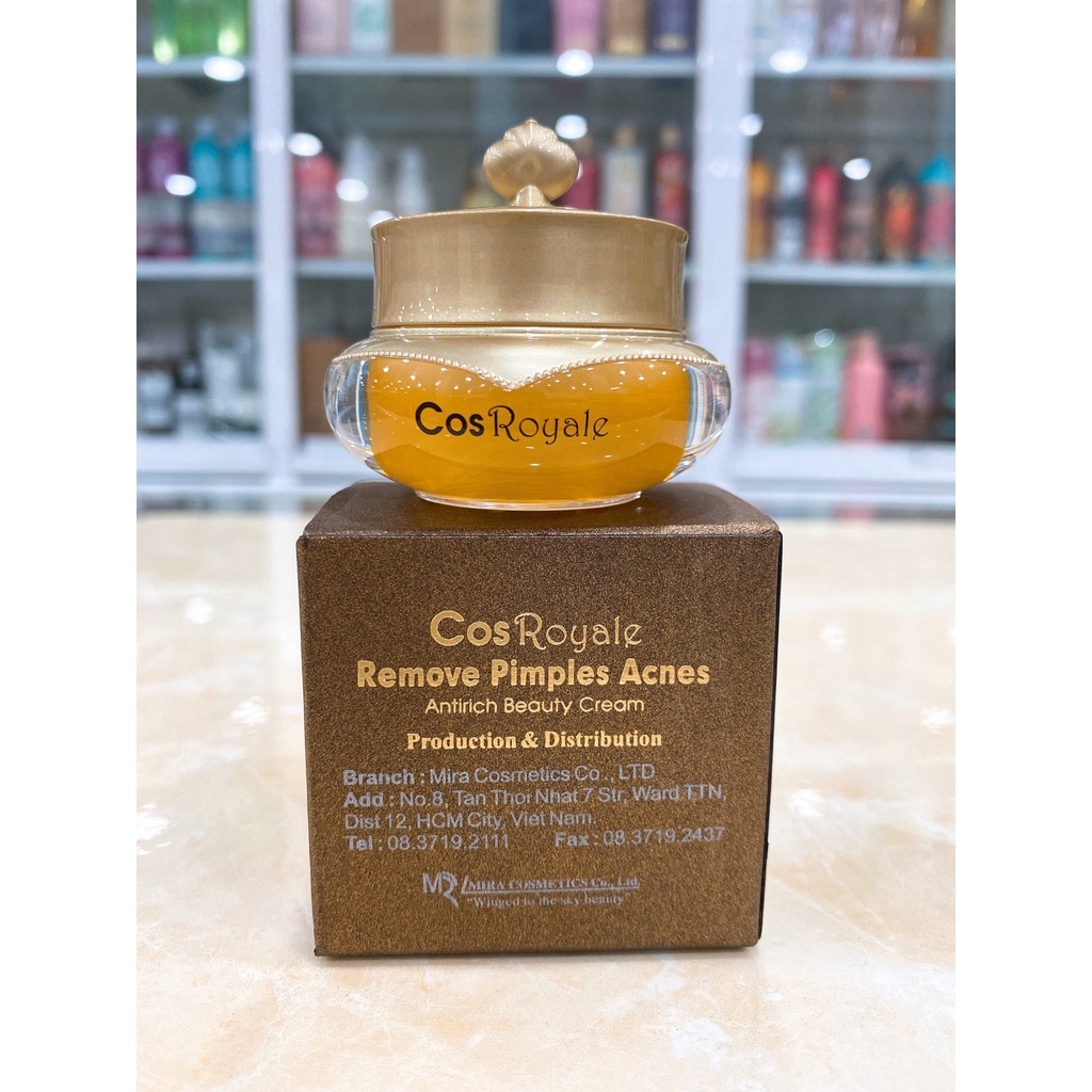 Kem Dưỡng Da Ngăn Ngừa Mụn, Nám, Tàn Nhang CosRoyale Remove Pimples Acnes Đài Loan 10g