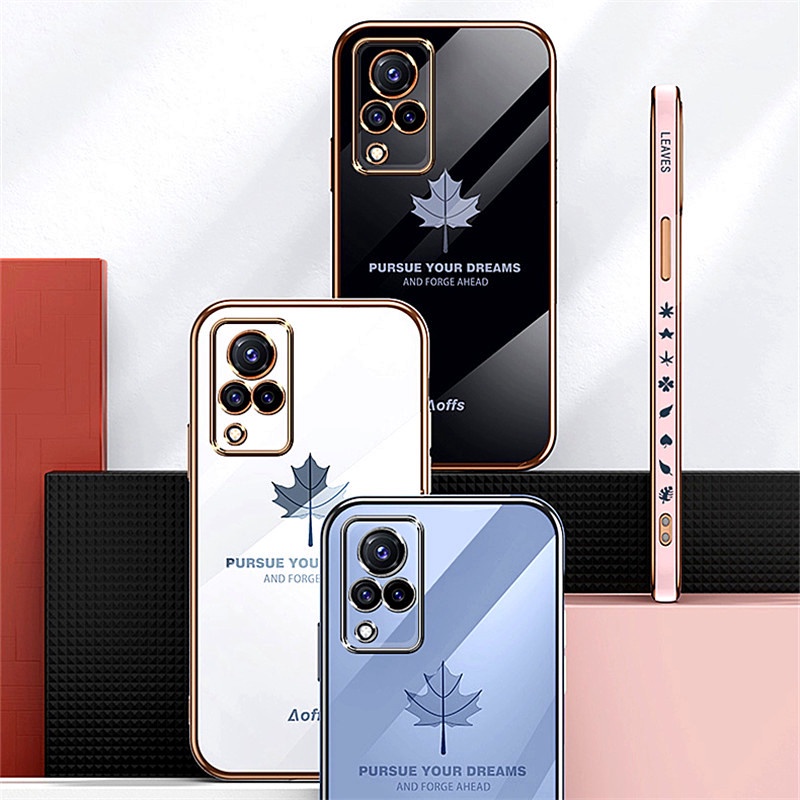 Ốp Lưng VIVO V21 / V20 / V20 2021 / V20 SE / V21E / V23 5G / V23E 4G/5G Ốp Điện Thoại TPU Mềm Chống Sốc Họa Tiết Lá Phong Cho