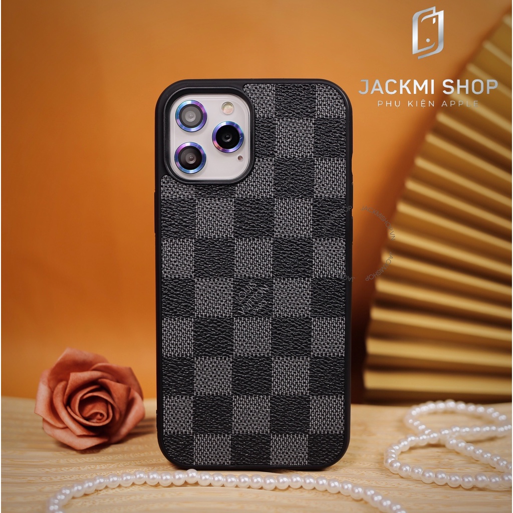 [COMBO 3 MÓN LV CARO ĐEN] ỐP LƯNG LV CHO IPHONE + DÂY DA LV CHO APPLE WATCH + CASE AIRPODS LV (DÂY DA BẢO HÀNH 1 NĂM)