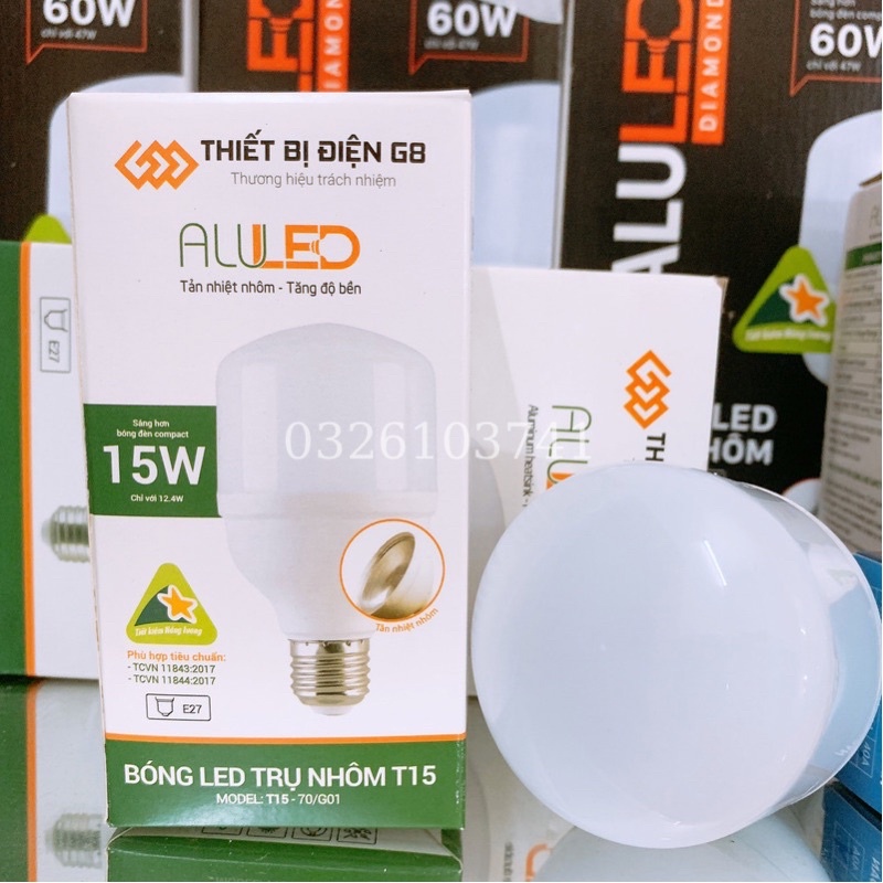 Bóng đèn led 15w - Bóng đèn siêu sáng, siêu tiết kiệm điện