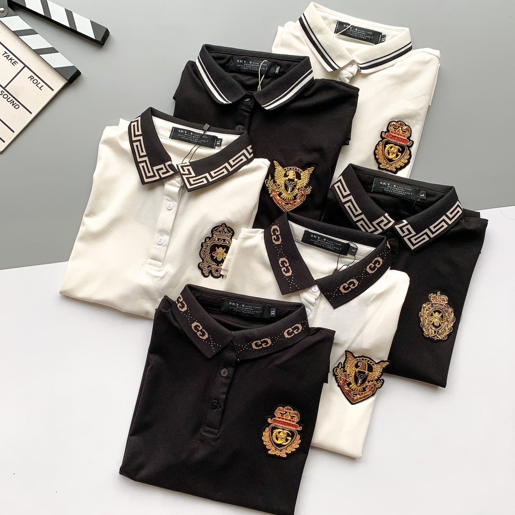 Áo Polo nam phối Cổ in Họa Tiết cao cấp, chất Cotton Hàn xịn chuẩn form, thiết kế phong cách sang trọng - Chaqueen | BigBuy360 - bigbuy360.vn