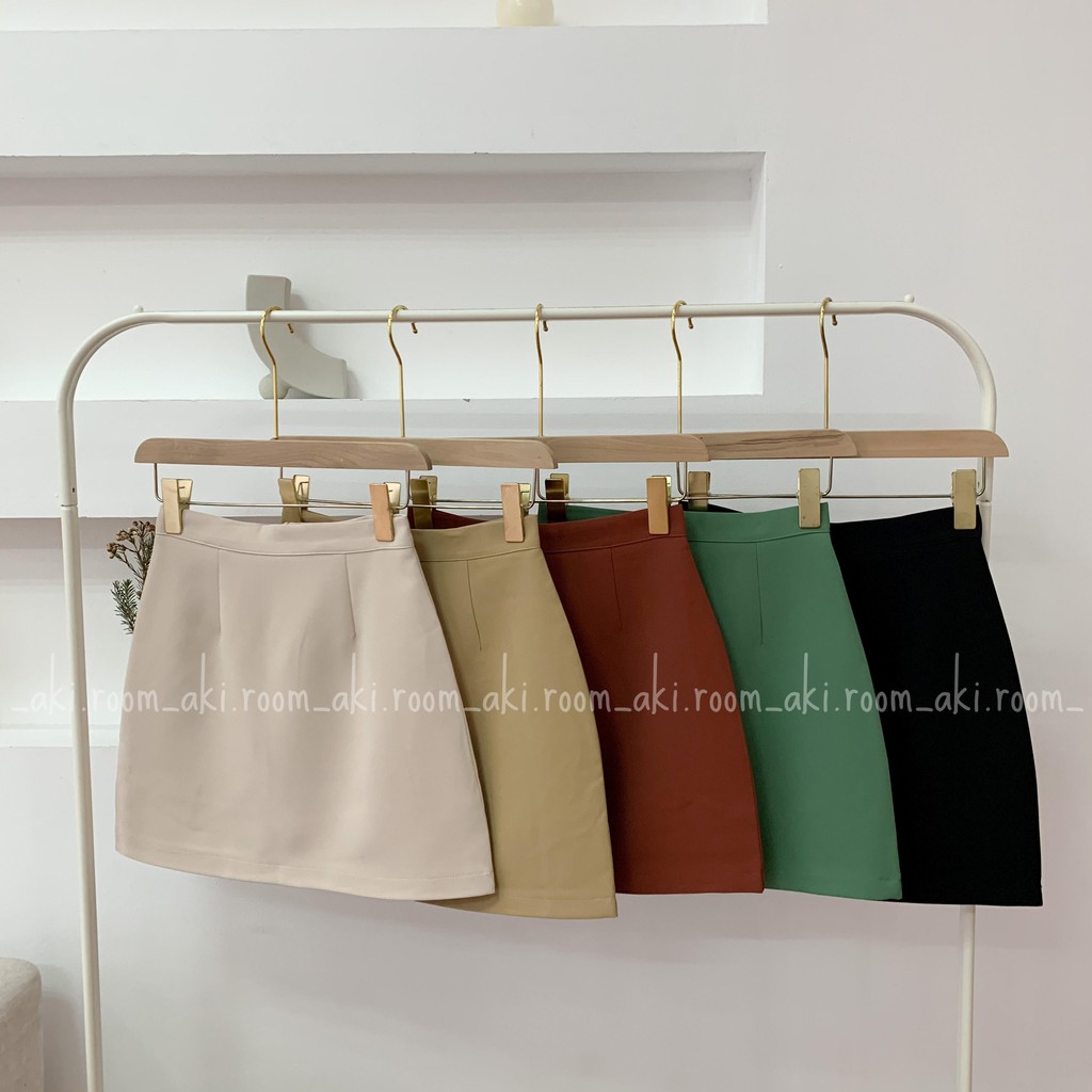 Chân váy trơn dày dáng A khóa lưng (có quần trong) | BigBuy360 - bigbuy360.vn