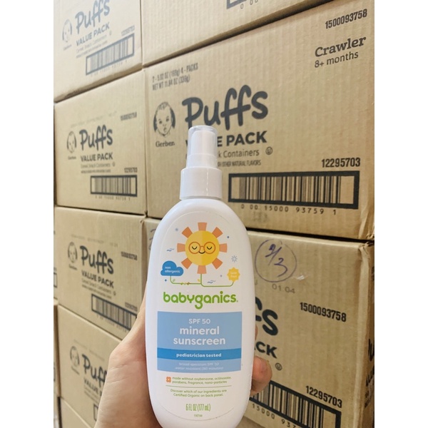 Kem chống nắng Babyganics cho bé Sơ sinh