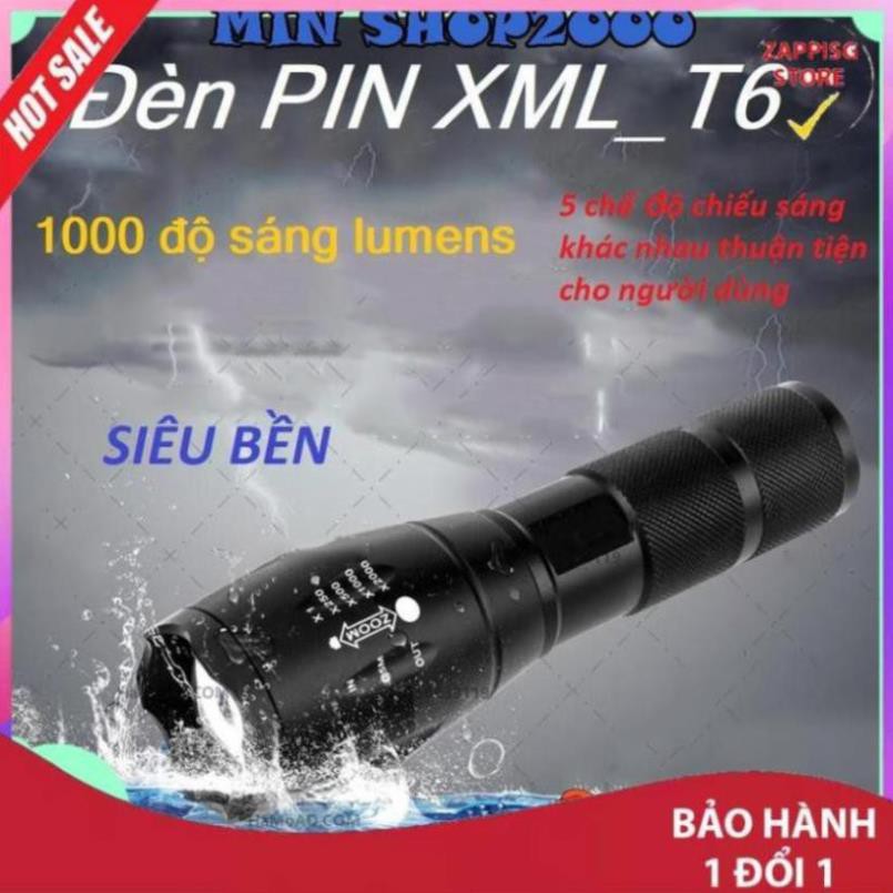 Đèn pin siêu sáng, Đèn PIN XML_T6  - Bảo hành 1 đổi 1 | BigBuy360 - bigbuy360.vn