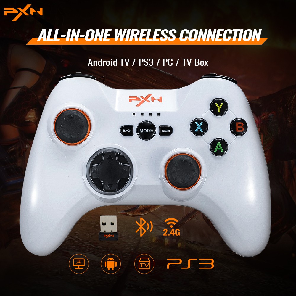 Tay cầm chơi game không dây PXN 9613 Black Bluetooth form XBOX dành cho PC / Android /