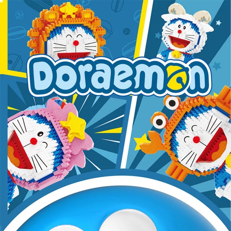 Bộ Đồ Chơi Lắp Ráp Mô Hình Doraemon Dễ Thương Xinh Xắn