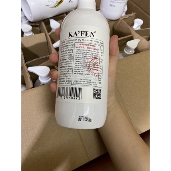 (Chính Hãng ) Dầu cặp New Kafen 800ml mượt tóc , ngăn gãy rụng