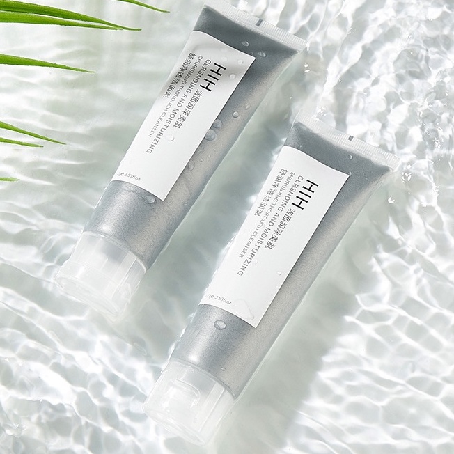 [Hàng mới về] Sữa rửa mặt bùn núi lửa HIH làm sạch kiềm dầu dưỡng ẩm tái tạo làn da loại bỏ mụn đầu đen