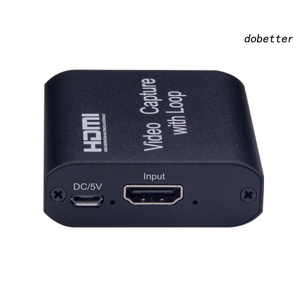 Thẻ ghi hình video từ HDMI 4K sang USB2.0 HD 1080P hỗ trợ phát trực tiếp game