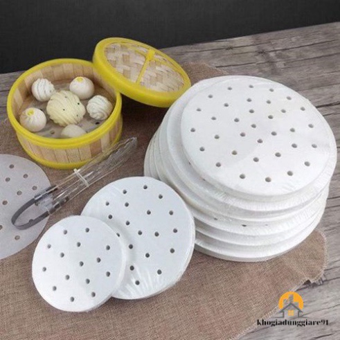 GIẤY NẾN ĐỤC LỖ - LÓT NỒI CHIÊN KHÔNG DẦU 23CM - 100 TỜ