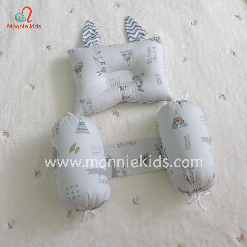 Chặn bông MONMON cotton, chặn bông an toàn mềm mại thoáng mát cho bé - Monnie Kids