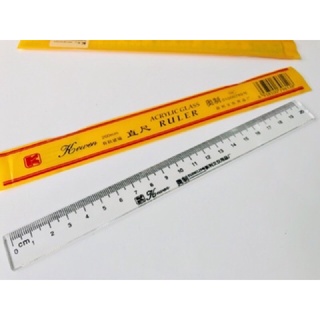Thước kẻ nhựa trong mica Kewen 20-30cm