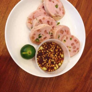 Chả da (bì) ớt xiêm xanh