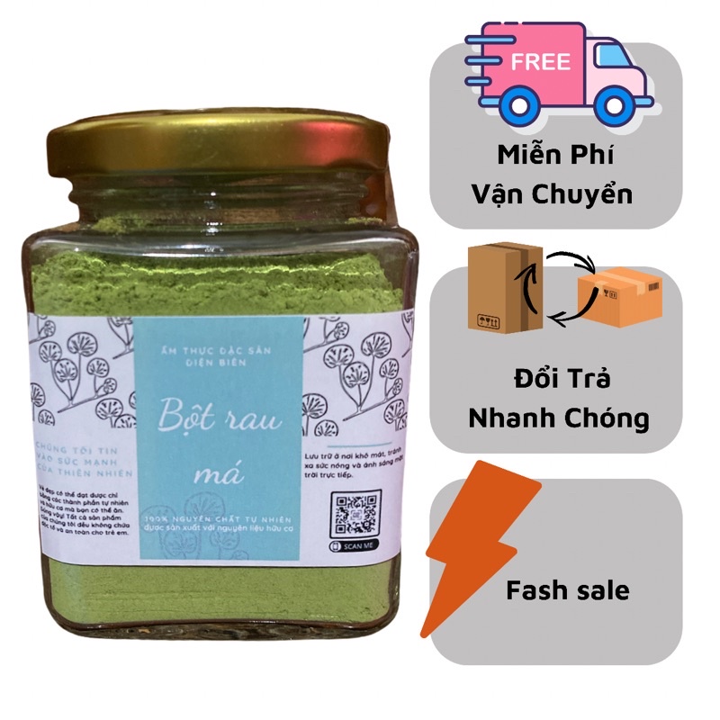 Bột rau má nguyên chất sấy lạnh