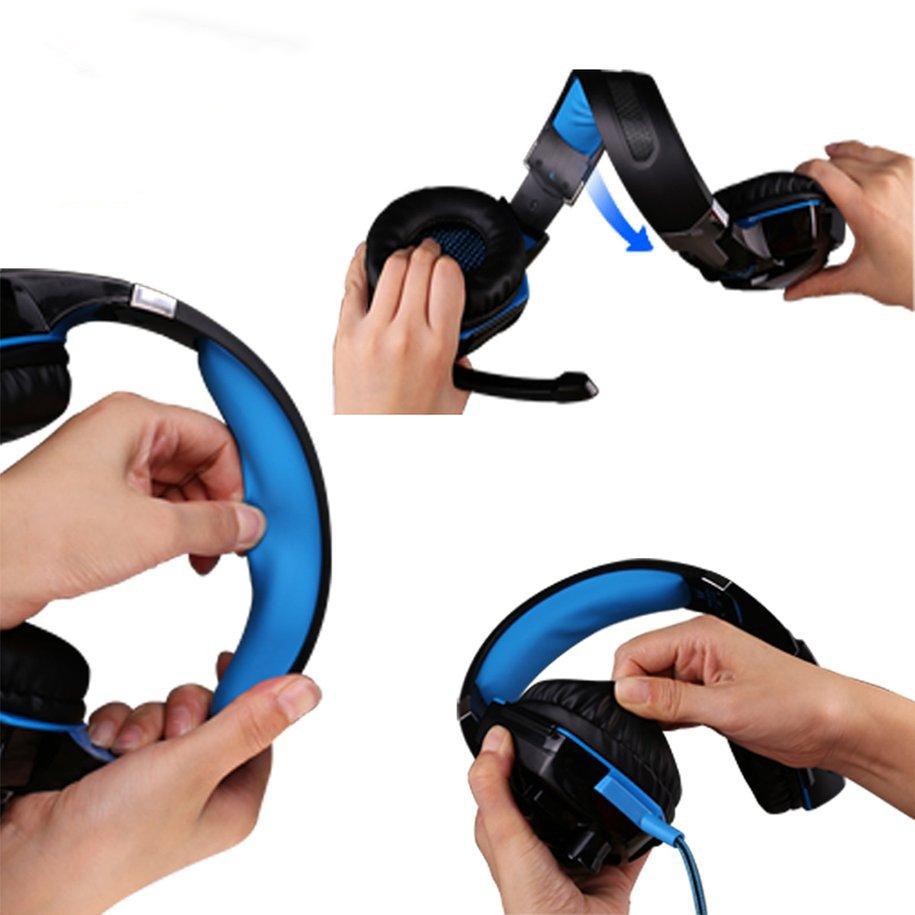 Tai Nghe Chơi Game❤️FREESHIP❤️Tai Nghe Chụp Tai G2000 LED MIC - Âm Thanh Nổi Stereo, Chống Ồn Cao Cấp