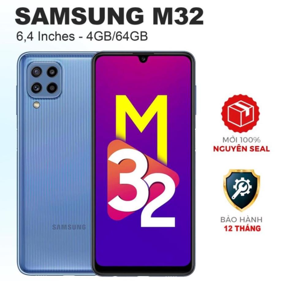 Điện thoại SAMSUNG Galaxy M32 90Hz 6.4" (4GB/64GB) Chính hãng mới 100% Có Tiếng Việt - 1 Đổi 1 - Bảo Hành 1 Năm MNO152