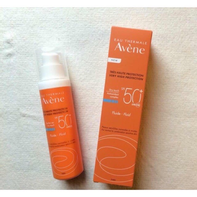 Kem Chống Nắng Avene SPF 50+ (50ml) Bảo Vệ Cao Cho Da Hỗn Hợp Avène Very High Protection Emulsion 50+