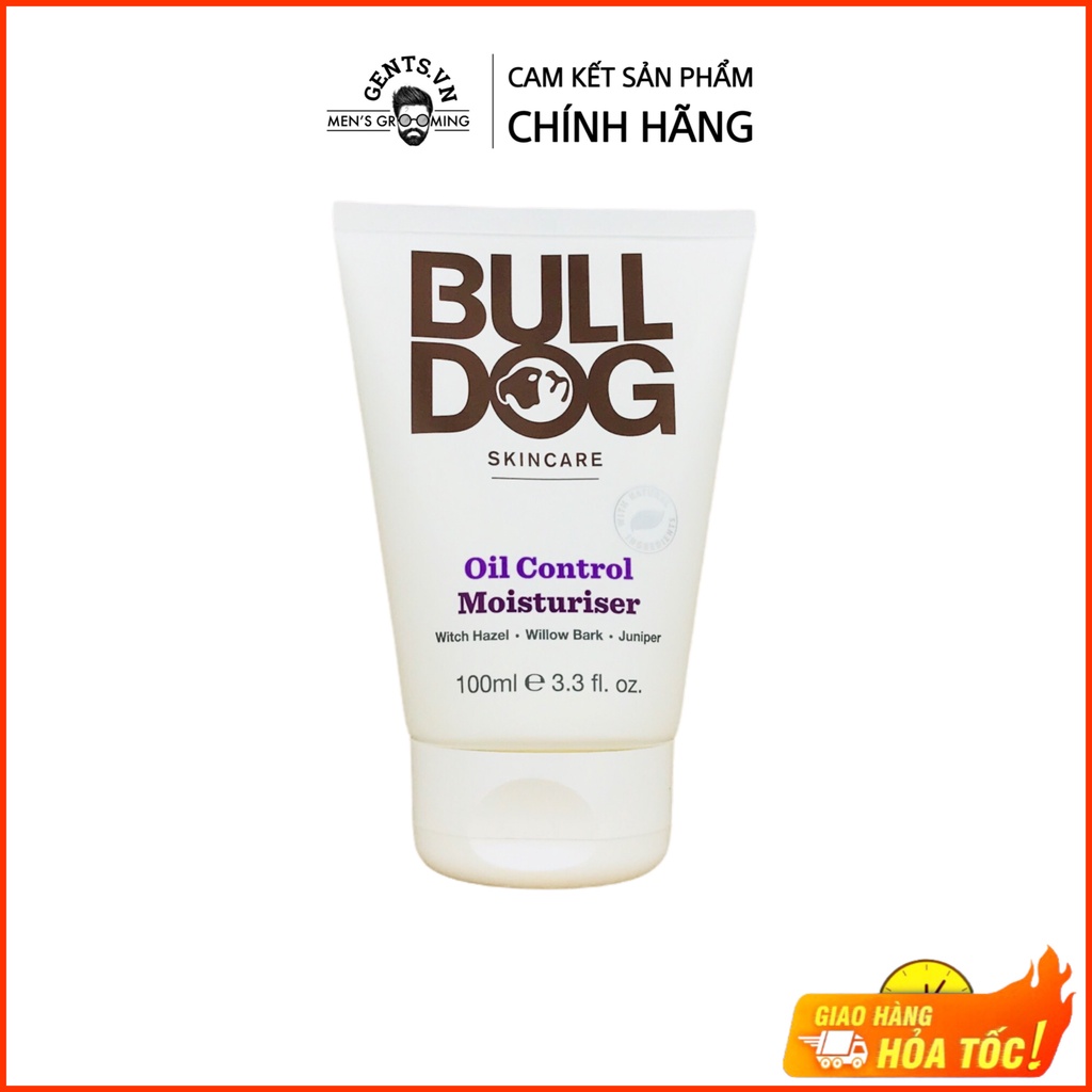 Kem dưỡng ẩm da mặt cho nam có làn da dầu, dễ nổi mụn Bulldog Skincare Oil Control Moisturiser 100ml