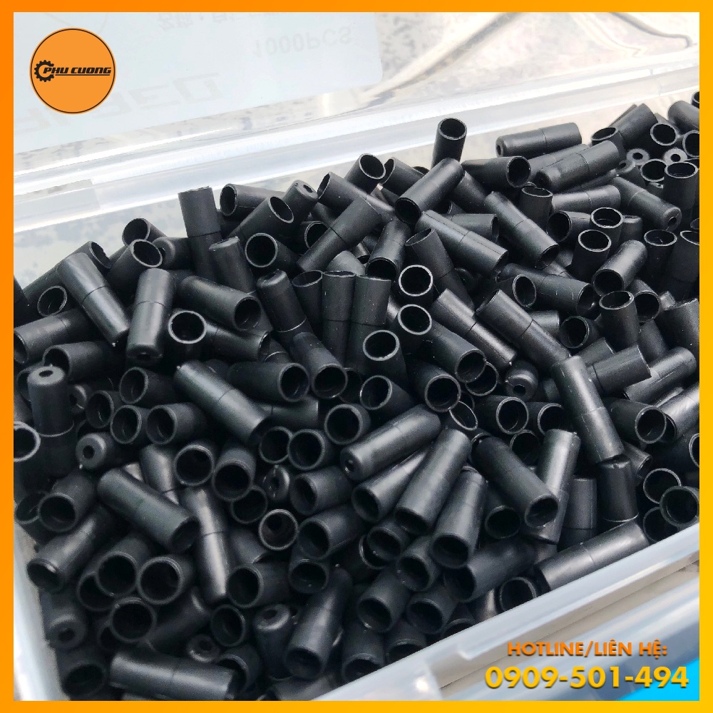 Đầu Nắp Chặn Vỏ Dây Phanh Xe Đạp MTB - ROAD TRLREQ Đen - 5mm [Tăng Thẩm Mỹ &amp; Chống Nước Xâm Nhập Làm Gỉ, Sét Lõi Phanh]