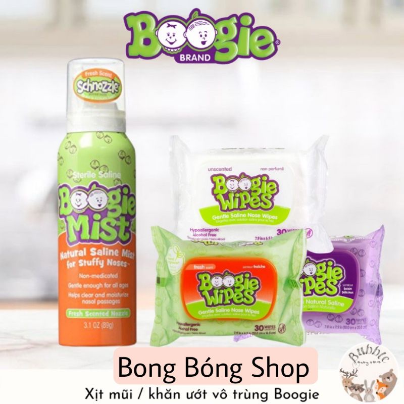 Xịt vô trùng giảm nghẹt mũi Boogie Mist Mỹ 89g