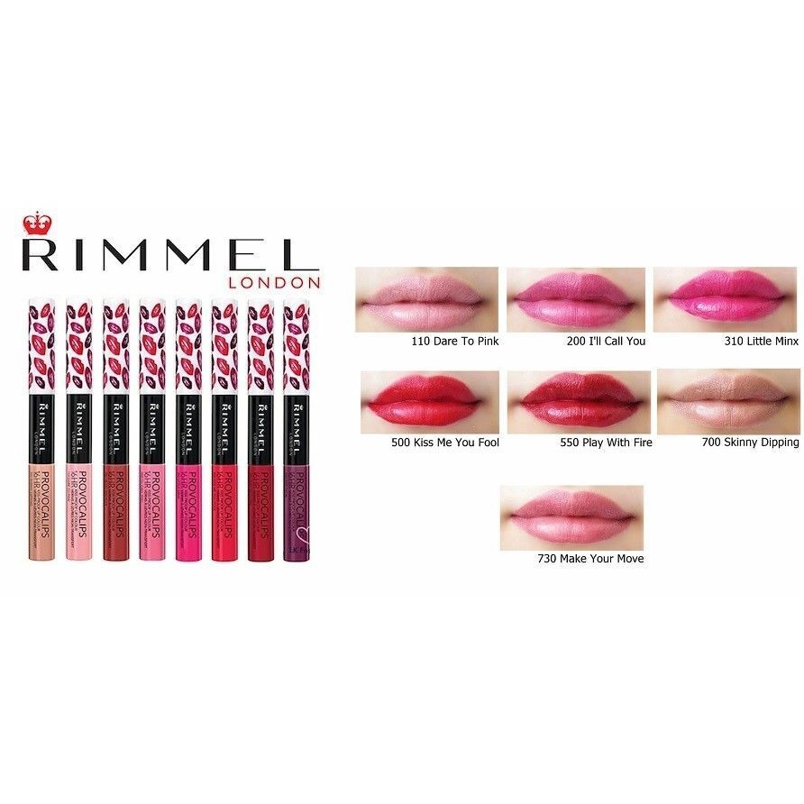 Son siêu lì 2 đầu Rimmel London Provocalips 7ml - Cam kết 100% hàng xách tay Úc