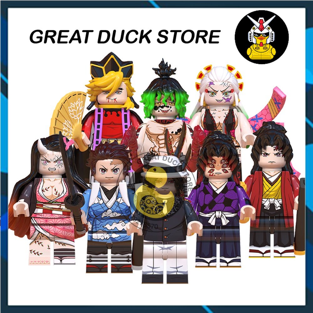 [Mua nhiều giảm giá] Minifigures Mô Hình Kimetsu No Yaiba Demon Slayer Thanh Gươm Diệt Quỷ Chú Thuật Hồi Chiến