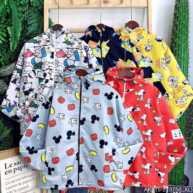 🔥𝐆𝐈𝐀́ 𝐒𝐈̉🔥215 Áo Khoác Dù Hoạt Hình Mẫu Mới Siêu Hot.