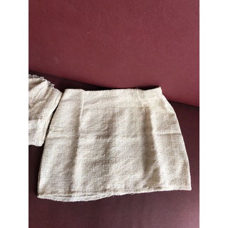 Set váy vải tweed dạ